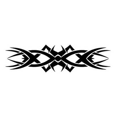 Tribal Armband With Black Ink Design Water Transfer Temporary Tattoo(fake Tattoo) Stickers NO.10986